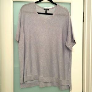 Lavender short sleeve very light knit top